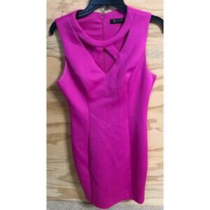 Women's Guess Tank Pencil Dress Y2K 10 Magenta